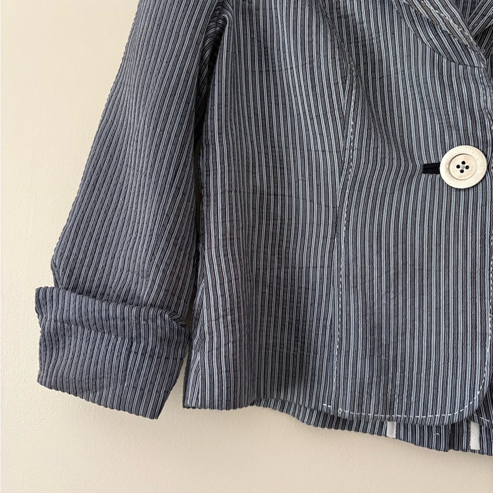Hilton Hollis Pinstripe Blazer blue Size 8 - Picture 4 of 13